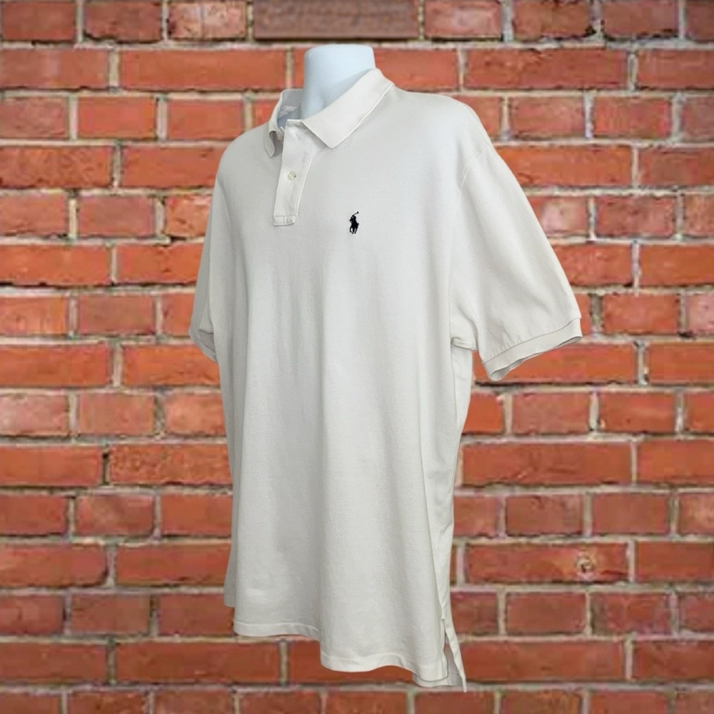 Ralph Lauren Classic Fit White Polo Shirt XXL Pony Logo - Picture 3 of 11